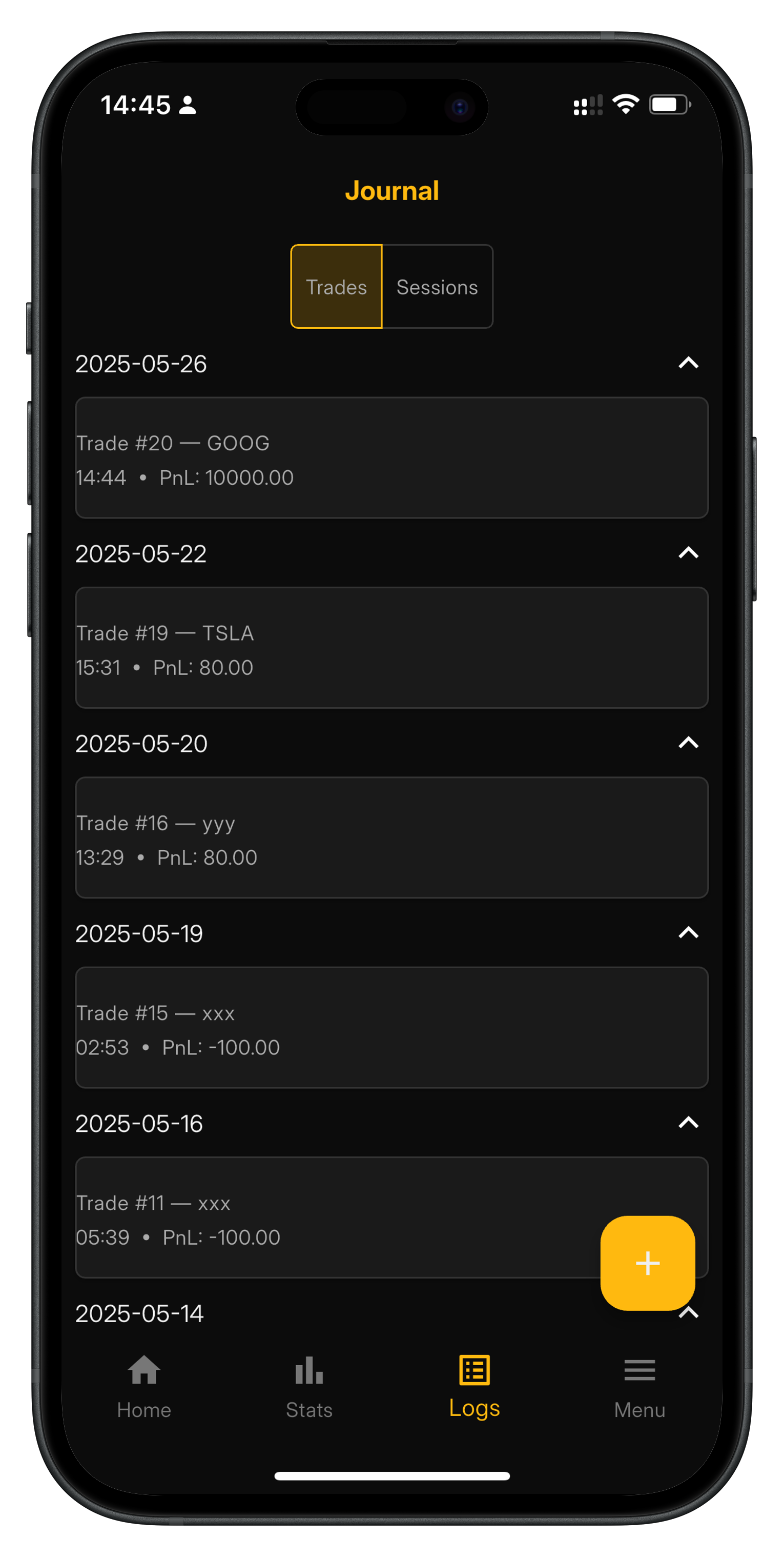 Trade Log 2